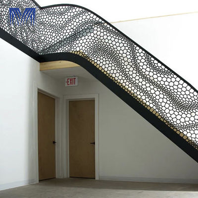 Powder Coated Aluminum Stair Railings For Steps Handrail Exterior